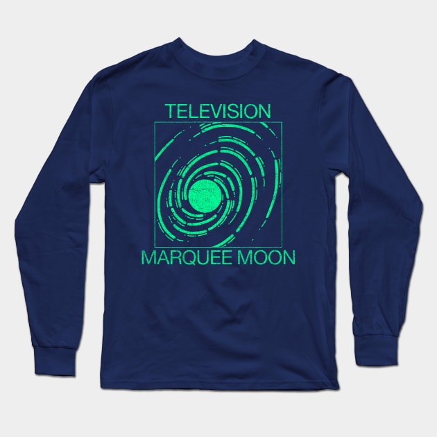 Marquee Moon (green) - distressed Long Sleeve T-Shirt by Joada